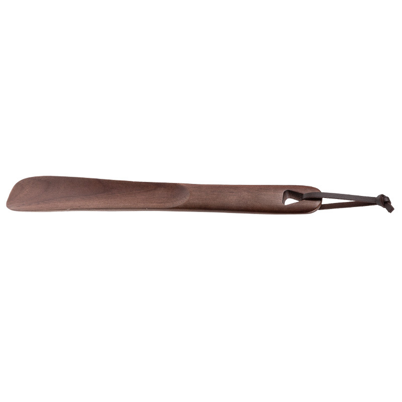 Walnut wood shoehorn, beech wood household shoe puller, shoe handle, shoe lifter, long-handled shoehorn, shoe lifter-Lovesyouforever
