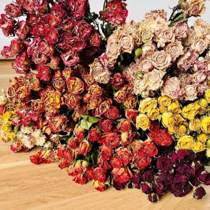 Direct shipment from the base: multi-head rose dried flower bouquet, daisy, teddy, sunflower, rose dried flowers, real flowers wholesale-Lovesyouforever