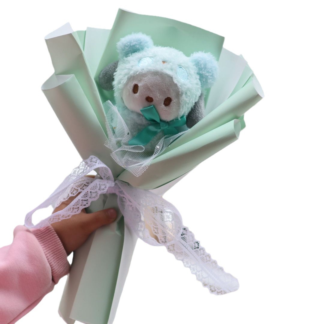 Sanrio Kuromi Cinnamoroll My Melody Plush Doll Cartoon Small Bouquet Birthday Valentine's Day 520 Gift-Lovesyouforever