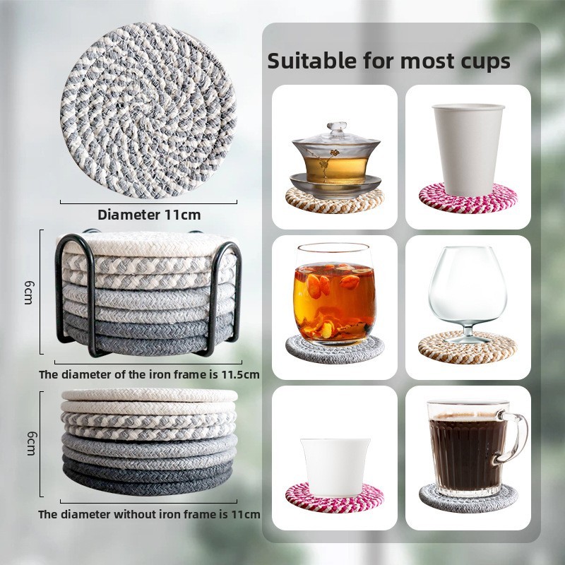 Manufacturer wholesales cup mat sets, cup holder insulation mats, and mug mats, supports drop shipping and labeling-Lovesyouforever