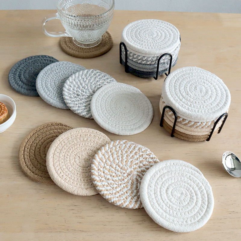 Manufacturer wholesales cup mat sets, cup holder insulation mats, and mug mats, supports drop shipping and labeling-Lovesyouforever