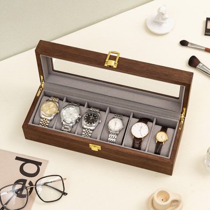 Watch storage box for home use, solid wood collection box for men and women to display watches, high-end and exquisite, a gift for men-Lovesyouforever