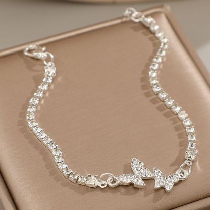 Butterfly Pendant Ankle Bracelet for Women-Lovesyouforever