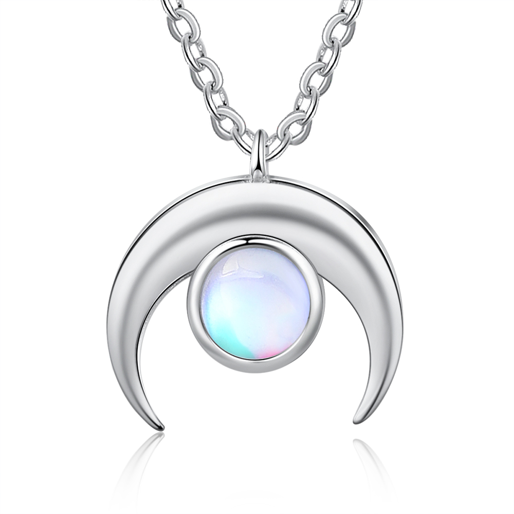 Moonstone Pendant Necklace for Women-Lovesyouforever