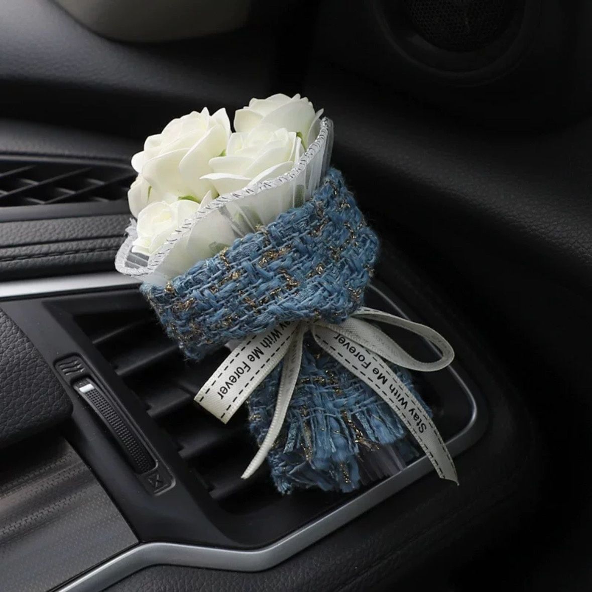 Rose bouquet car air freshener, car air conditioner vent perfume, car fragrance decoration ornament, creative gift-Lovesyouforever