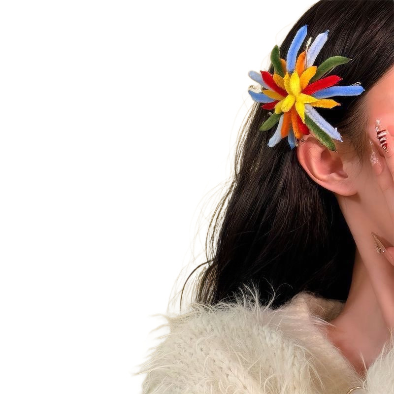 New finished product: New Year's atmosphere magic tool - twist stick firework hairpin, handmade hair accessory for New Year's Day and Valentine's Day-Lovesyouforever