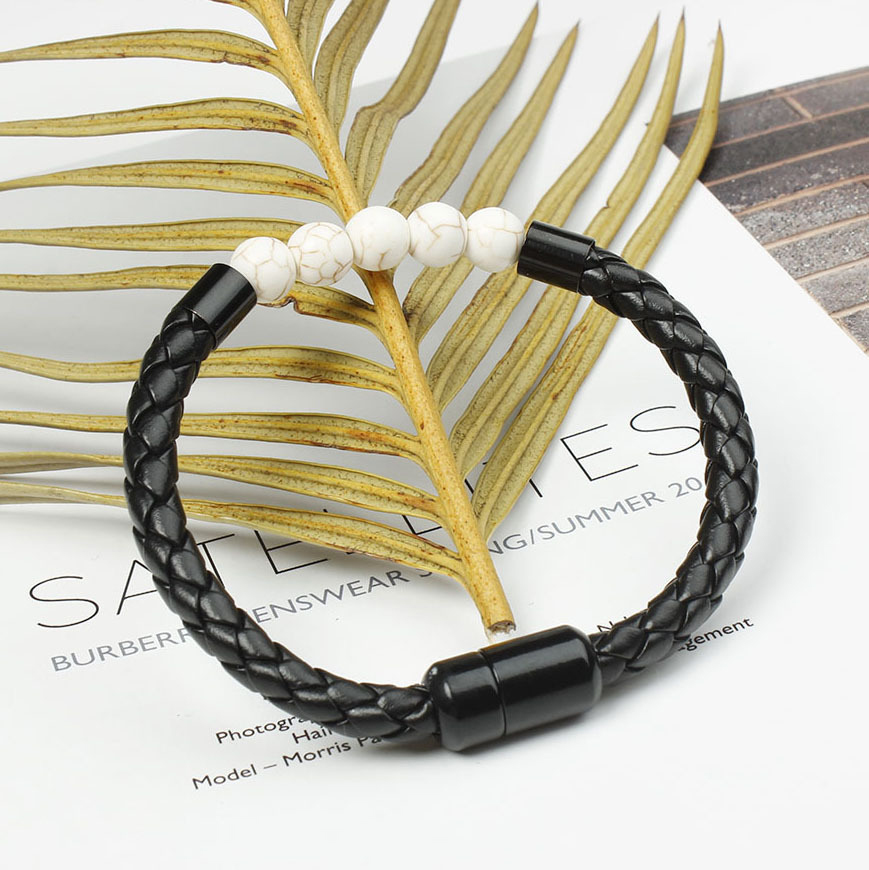 Tiger Eye & Black Onyx Beaded Bracelet – Unique Gift for Him | Jessemade-Lovesyouforever