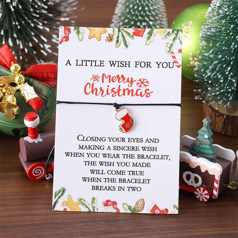 Christmas Wish Bracelet with Festive Charms Thoughtful Family Gift-Lovesyouforever