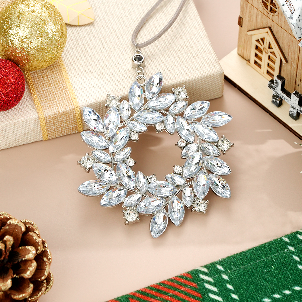 Personalized Photo Wreath Projection Ornaments Christmas Tree Decoration Ornaments for Christmas Gifts-Lovesyouforever