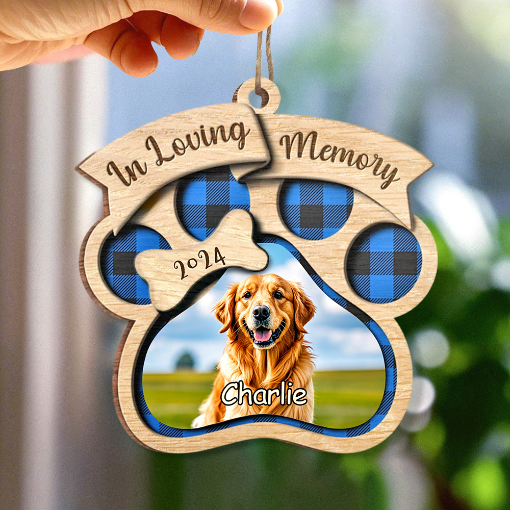 Personalized Custom Wood Shaped Christmas Ornament You Will Always In My Heart Gifts for Pet Lovers-Lovesyouforever
