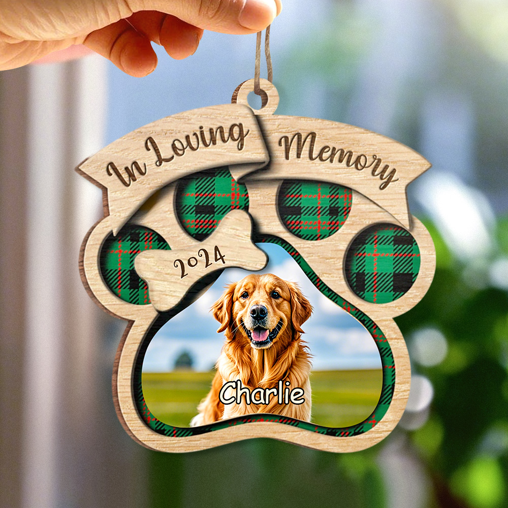 Personalized Custom Wood Shaped Christmas Ornament You Will Always In My Heart Gifts for Pet Lovers-Lovesyouforever