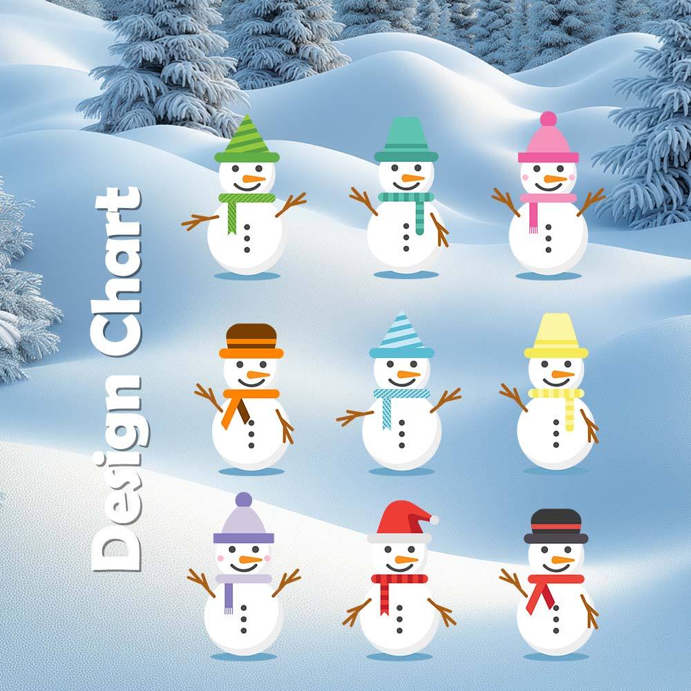 Personalized Snowman Ornament with Name Christmas Family Ornament for Christmas Gifts-Lovesyouforever