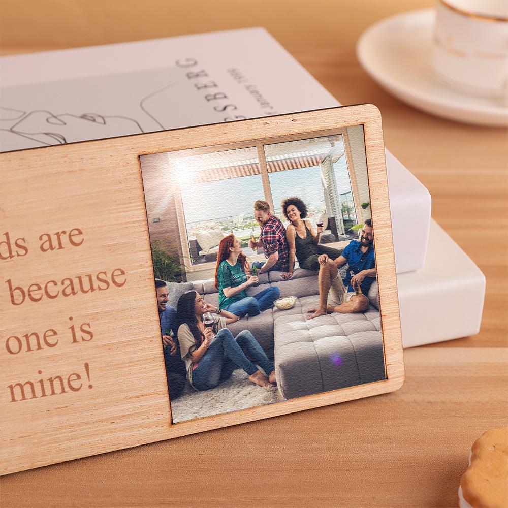 Custom Photo Engraved Plaque Best Friend Wooden Plaque Gift for Friend-Lovesyouforever