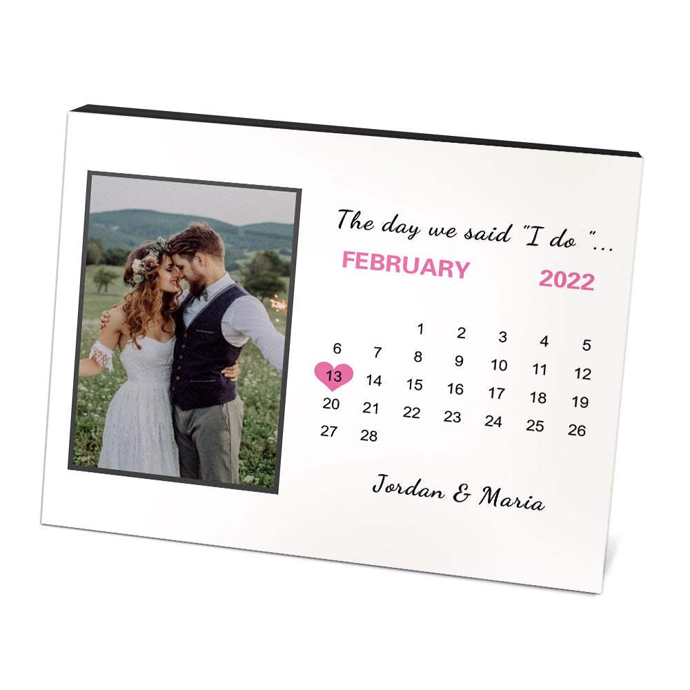 Personalized Wedding Picture Frame Custom Anniversary Photo Frame Wedding Gift-Lovesyouforever