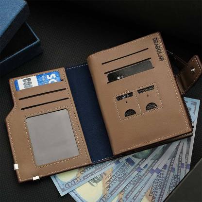 Personalized Photo Men's Foldable Leather Wallet with Text Father's Day Birthday Gift for Him-Lovesyouforever