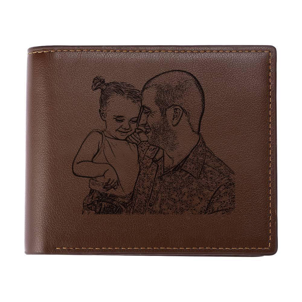 Photo Engraved Wallet Gift for Men-Lovesyouforever