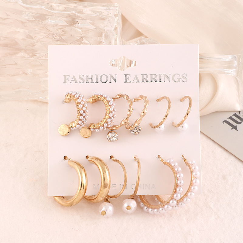 Elegant Gold Hoop Earring Set with Butterfly and Heart Charms – Perfect Gift for Women/Girls | Jessemade-Lovesyouforever
