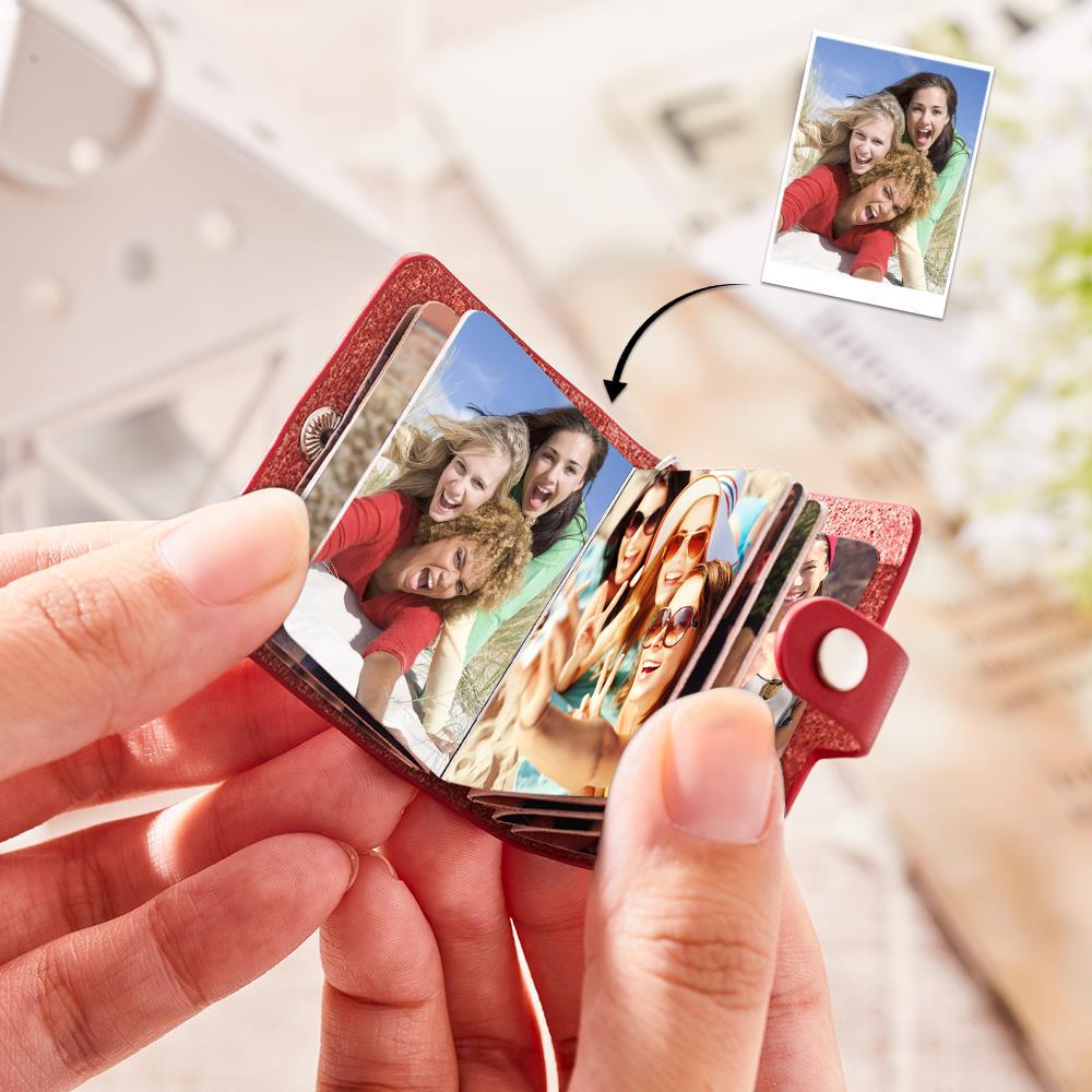 Custom Photo Album Keychain Custom Photo Leather Keychain Romantic Gift for friends-Lovesyouforever