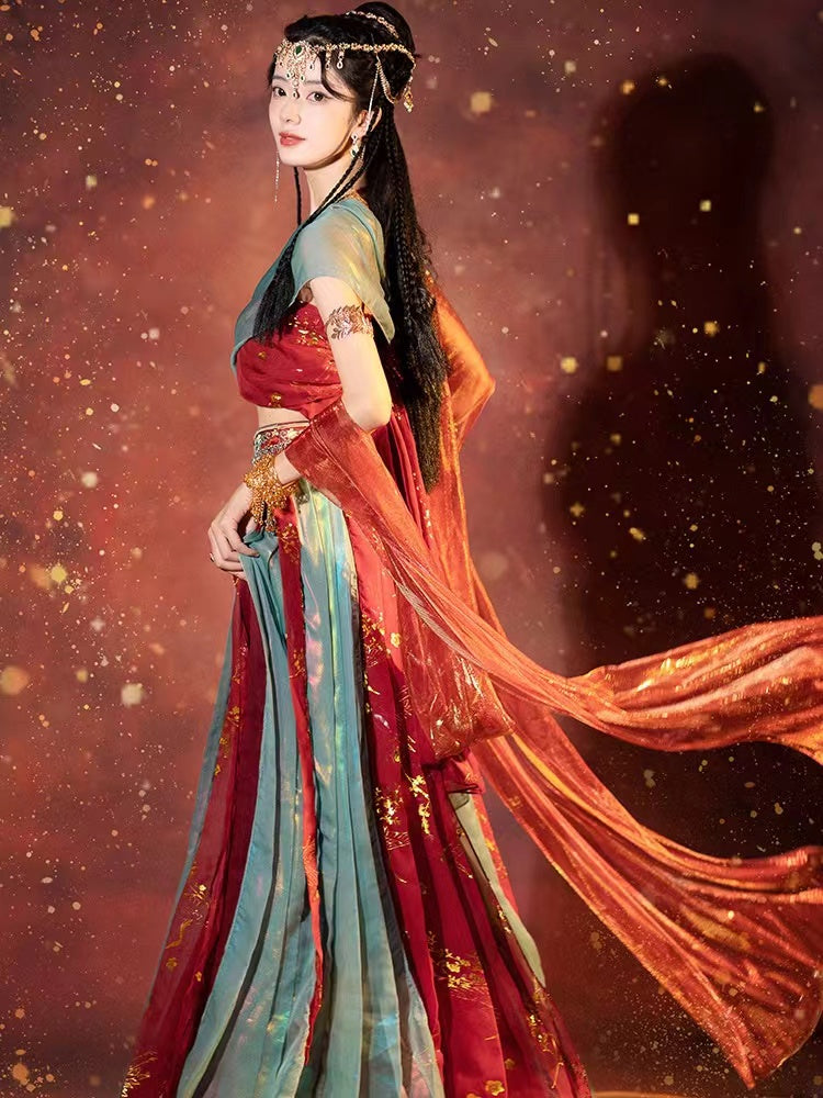 Handmade Princess Dunhuang Feitian Dress Costume Set-Lovesyouforever