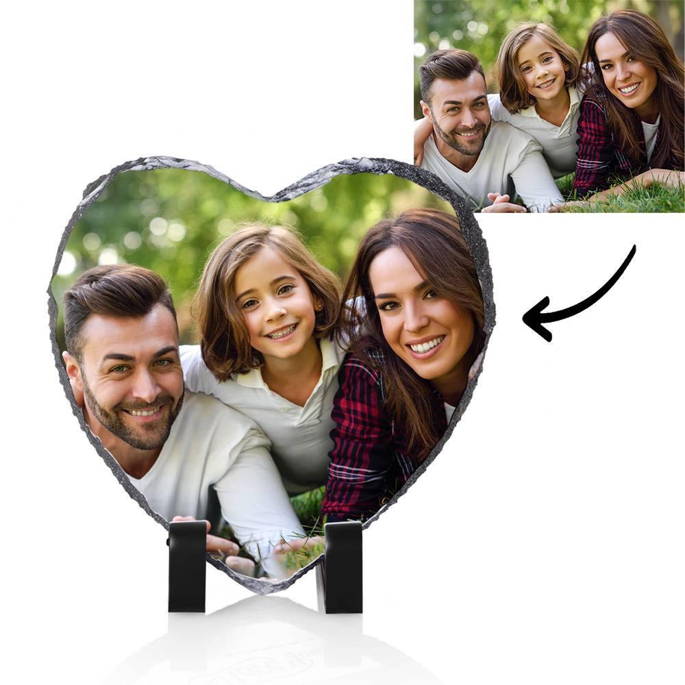 Custom Hand Painted Slate, Heart-shaped Gift for Couples - 20*20cm-Lovesyouforever