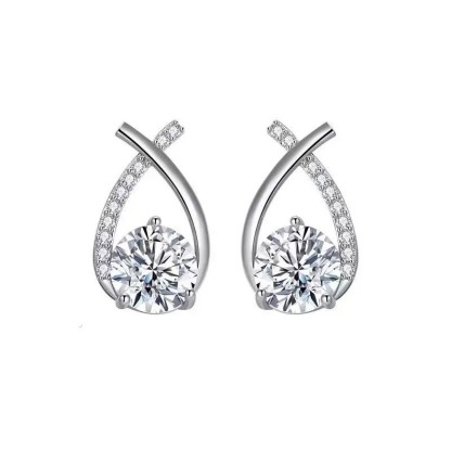 Exquisite S925 Silver Diamond Earrings for Woman for Girls-Lovesyouforever
