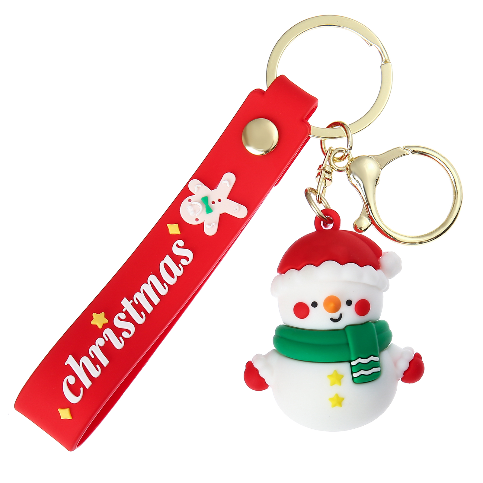 Personalized Christmas Snowman Keychain-Custom Name Keychain Gift-Lovesyouforever
