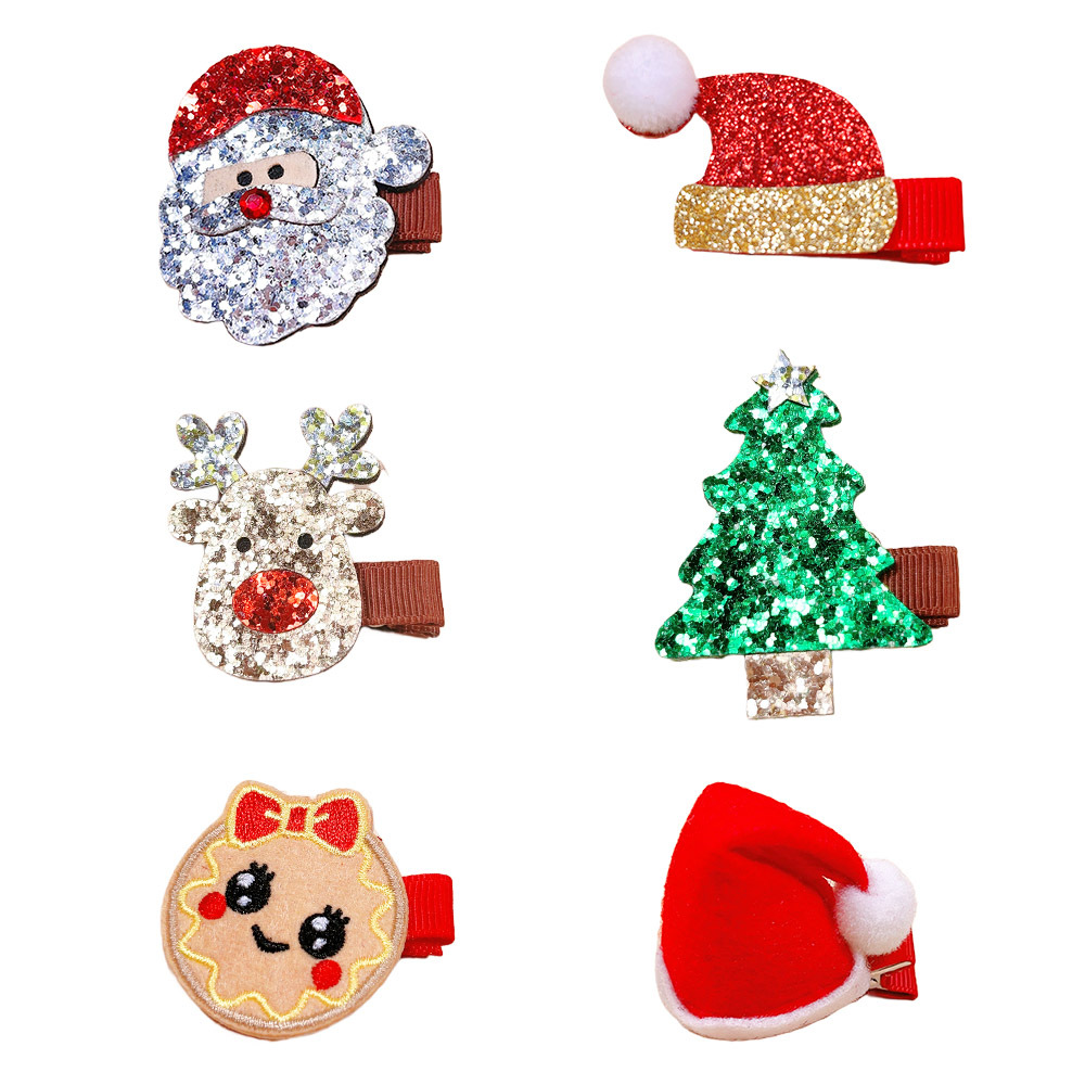 6 Piece Christmas Hair Clips set-Lovesyouforever