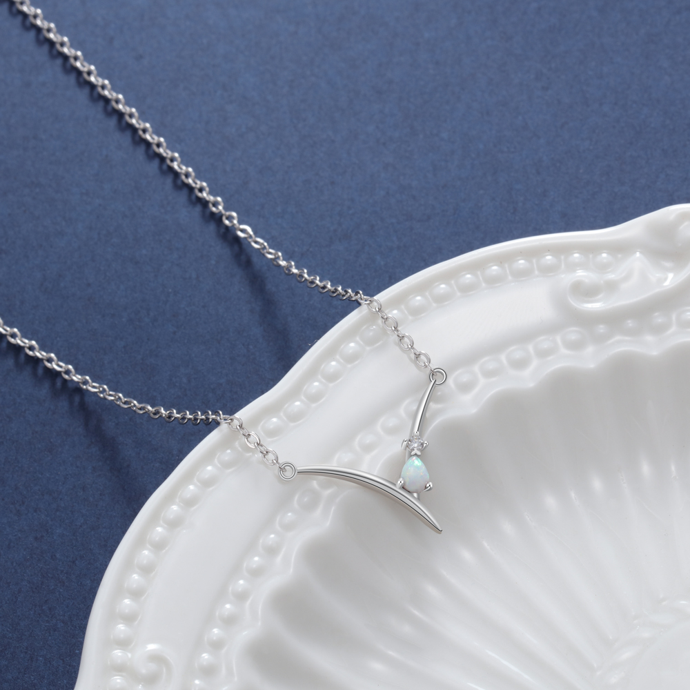 Opal Pendant Necklace for Women-Lovesyouforever