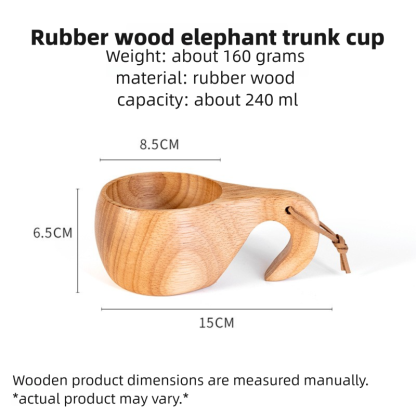 DIY walnut wood milk cup, acacia wood salad cup, solid wood creative mug with handle, coffee cup-Lovesyouforever