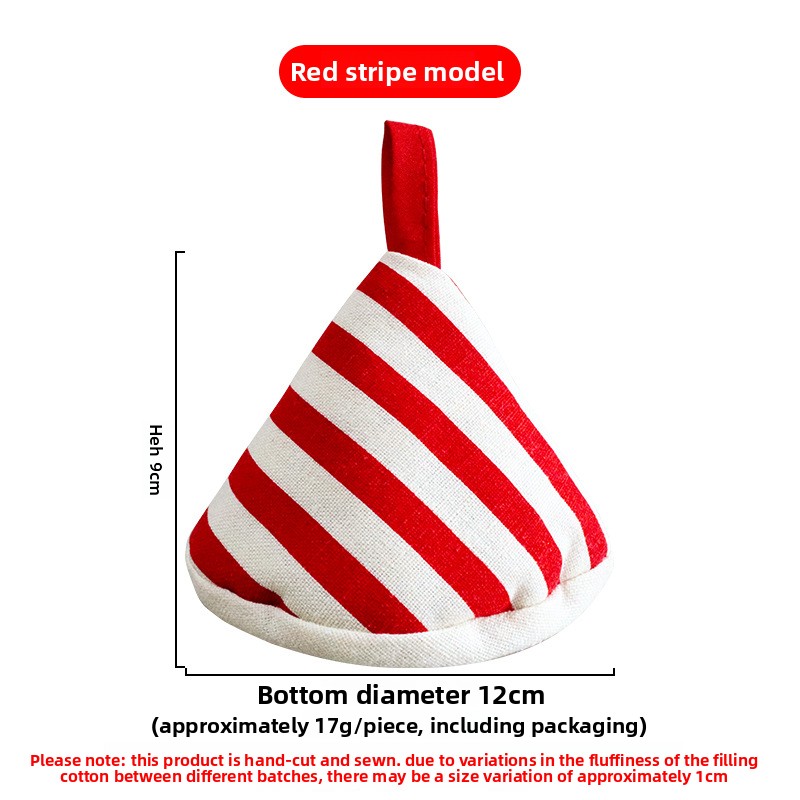 Wholesale polka dot striped pot cover, triangular anti-scald pot cover, heat-insulating triangular clamp, polka dot pot cover, enamel pot handle cover-Lovesyouforever