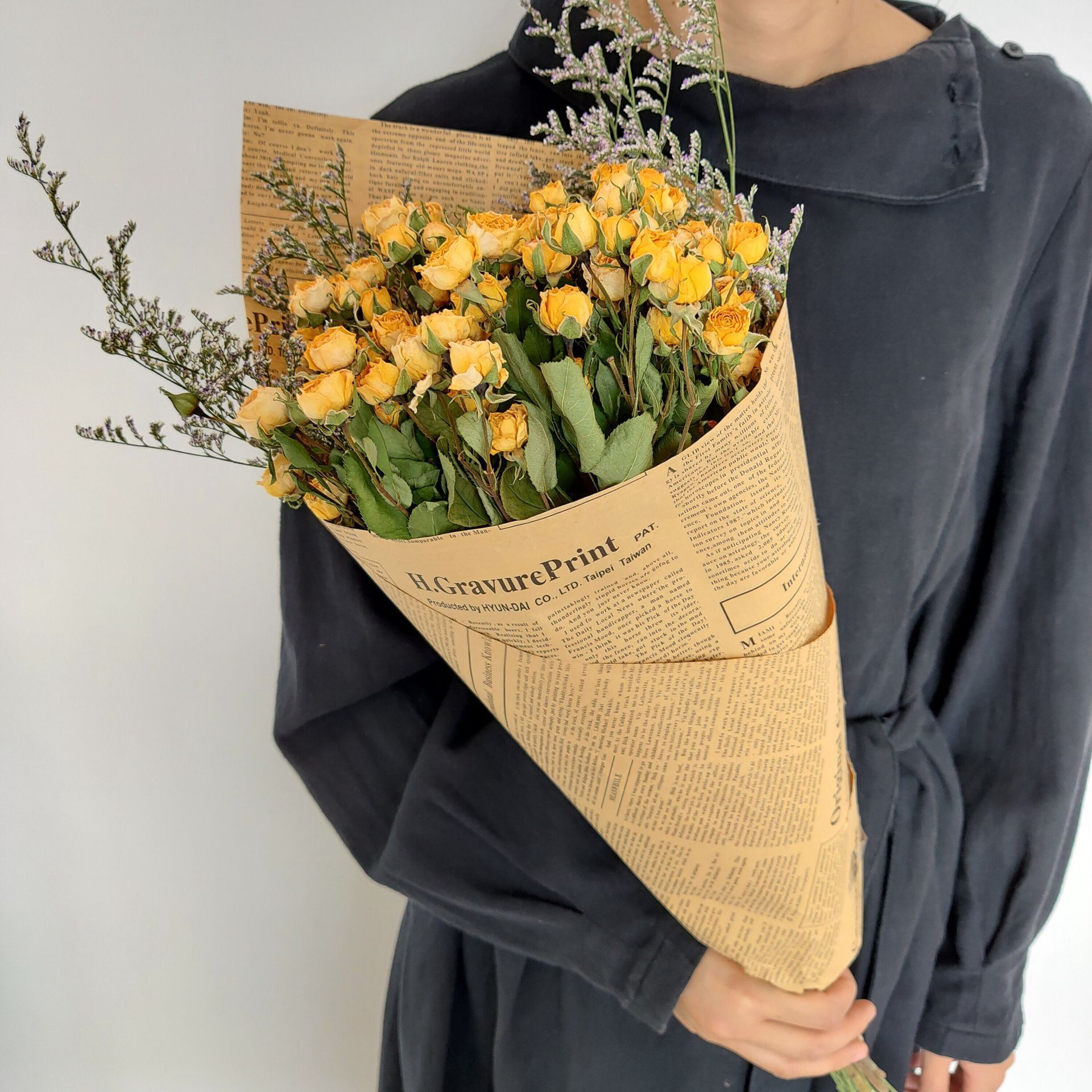 Direct shipment from the base: multi-head rose dried flower bouquet, daisy, teddy, sunflower, rose dried flowers, real flowers wholesale-Lovesyouforever