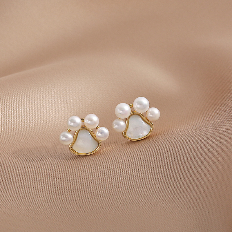 Cat Claw Pearl Earrings For Woman-Lovesyouforever