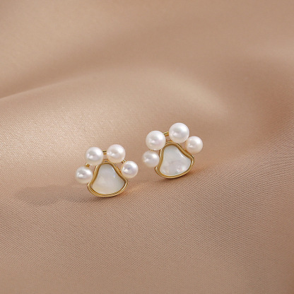 Cat Claw Pearl Earrings For Woman-Lovesyouforever
