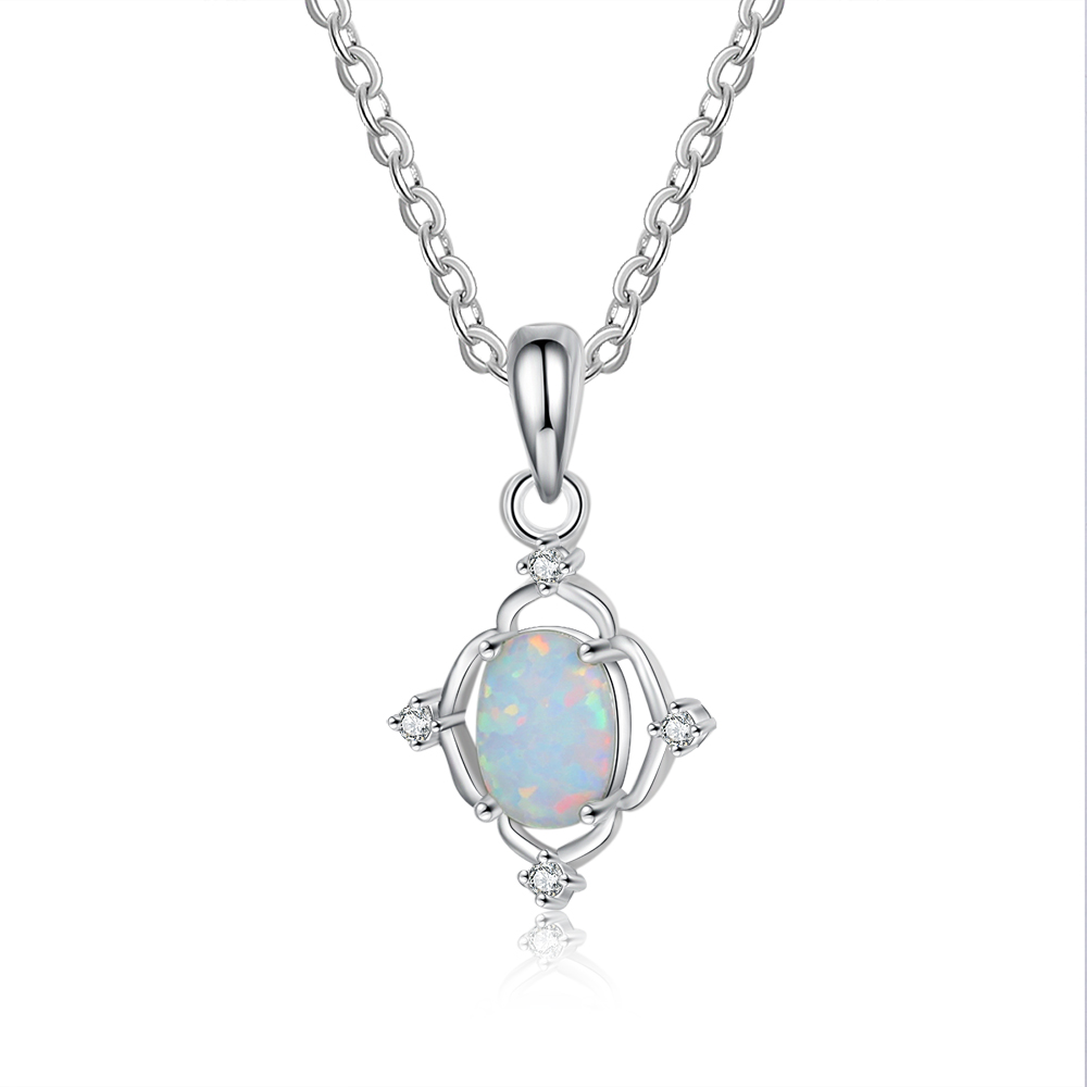 Opal Pendant Necklace for Women-Lovesyouforever