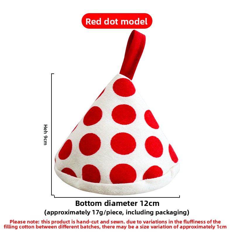 Wholesale polka dot striped pot cover, triangular anti-scald pot cover, heat-insulating triangular clamp, polka dot pot cover, enamel pot handle cover-Lovesyouforever