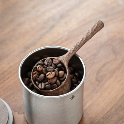North American black walnut wood handmade coffee measuring spoon, solid wood spoon, seasoning spoon, handcrafted Japanese-style exquisite wooden spoon, coffee bean spoon-Lovesyouforever
