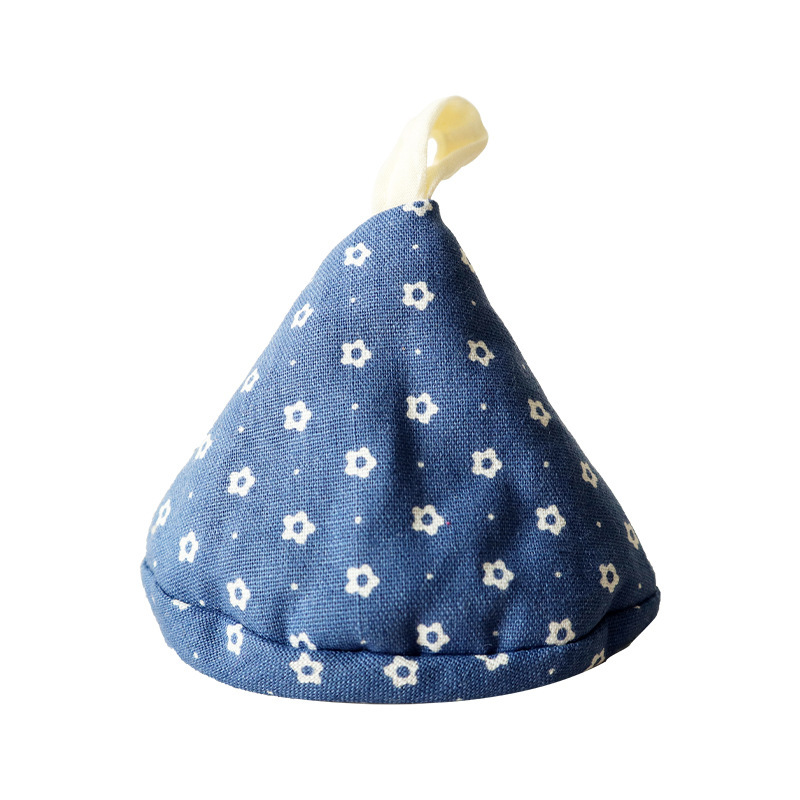 Japanese-style triangular pot cover, kitchen fabric heat-insulating pot handle cover, ear cover for clay pots and iron pots, anti-scald cap-Lovesyouforever