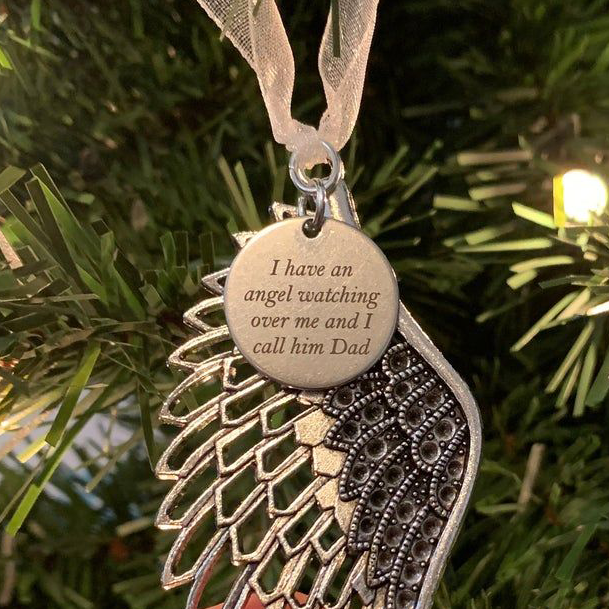 Angel Christmas Decorations for Home Pendant Angel Wings Family Tree-Lovesyouforever