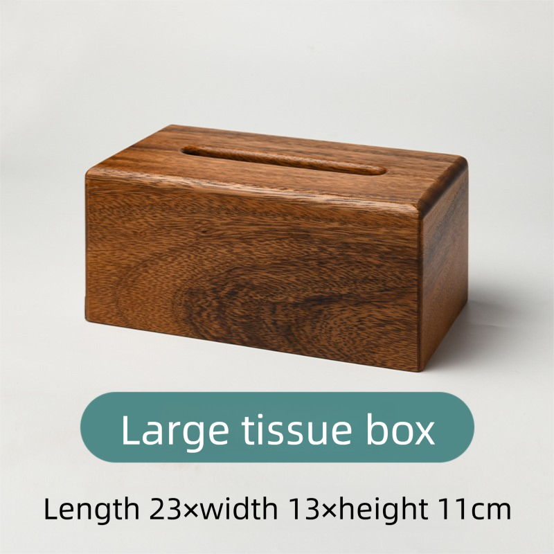 High-end acacia wood tissue box, solid wood light luxury tissue box, Chinese-style living room home creative wooden napkin box-Lovesyouforever