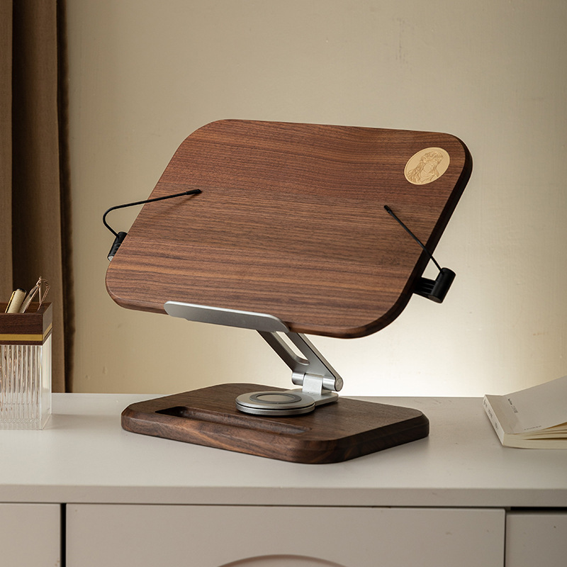 Solid wood reading stand, bookshelf, children's picture book desktop adjustable multi-functional reading support stand-Lovesyouforever