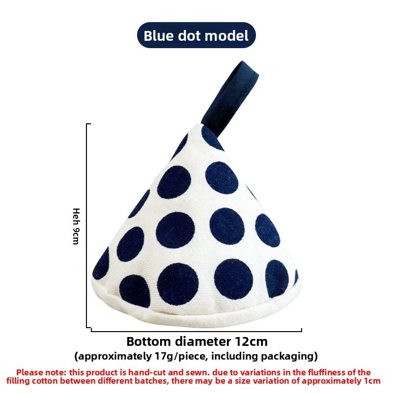 Wholesale polka dot striped pot cover, triangular anti-scald pot cover, heat-insulating triangular clamp, polka dot pot cover, enamel pot handle cover-Lovesyouforever