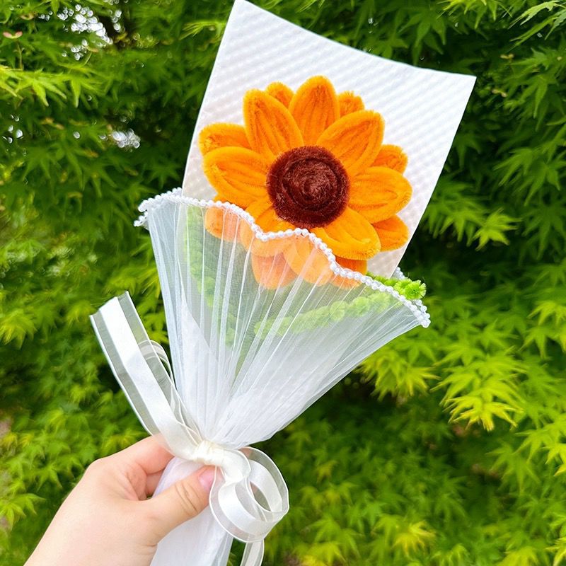 Sunflower bouquet made of twist sticks, handmade twist flowers, gift for teachers, Mother's Day, Valentine's Day, 520 Day, Teachers' Day-Lovesyouforever