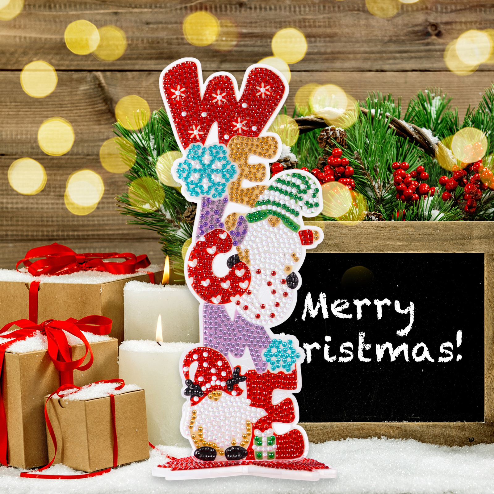 5D Diamond Painting Acrylic Ornament New Style Various Patterns DIY Leisure Toys Children's Christmas Gifts-Lovesyouforever