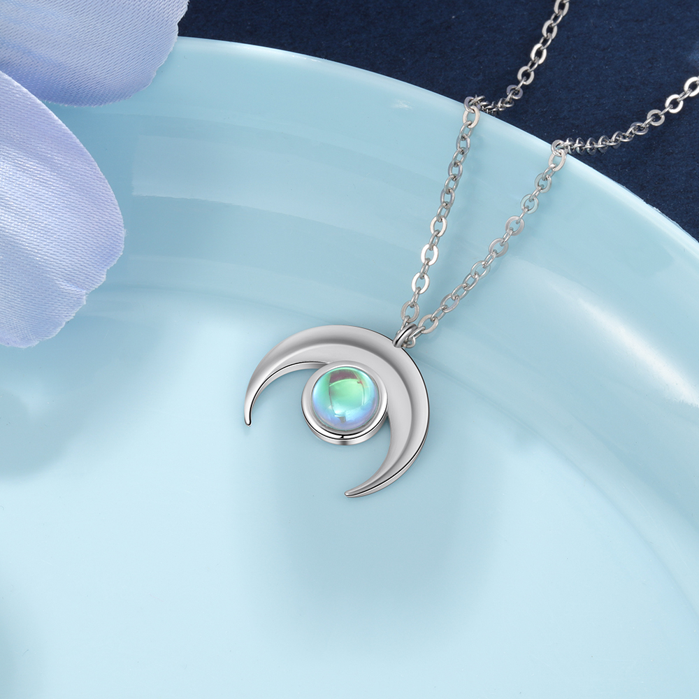 Moonstone Pendant Necklace for Women-Lovesyouforever