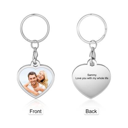 Personalized Photo Keychain BOYFRIEND Gift With Charm-Lovesyouforever