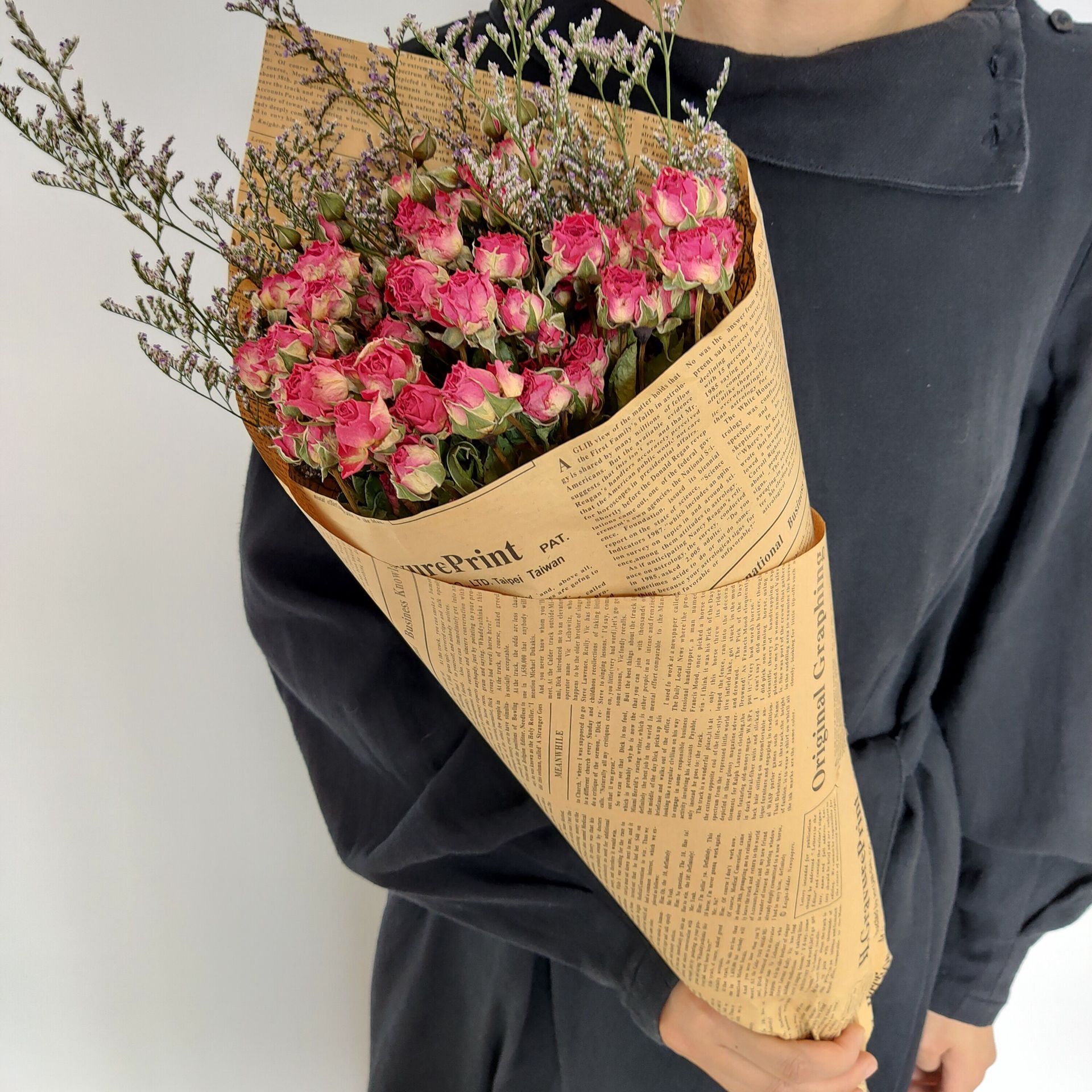 Direct shipment from the base: multi-head rose dried flower bouquet, daisy, teddy, sunflower, rose dried flowers, real flowers wholesale-Lovesyouforever