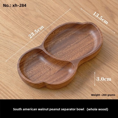 Solid wood Chinese-style home living room coffee table fruit tray for snacks and dried fruits, high-end luxury wooden dessert and fruit plate-Lovesyouforever