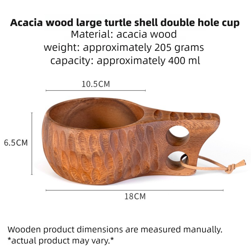 DIY walnut wood milk cup, acacia wood salad cup, solid wood creative mug with handle, coffee cup-Lovesyouforever