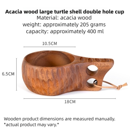 DIY walnut wood milk cup, acacia wood salad cup, solid wood creative mug with handle, coffee cup-Lovesyouforever