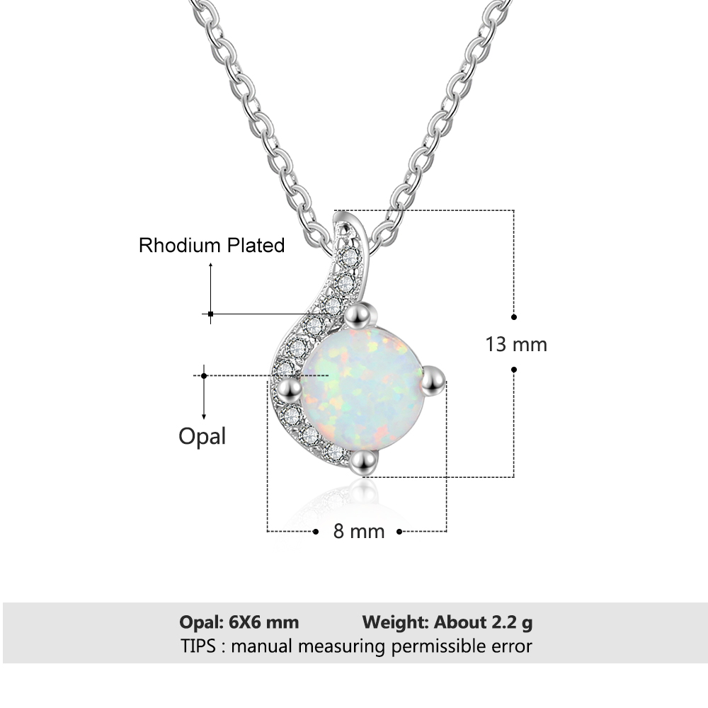 Opal Pendant Necklace for Women-Lovesyouforever